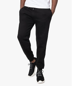 pantalon de jogging homme molletonne noirB900801_1