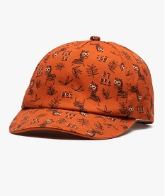 casquette bebe garcon imprimee zebre orangeB922001_1