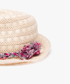 chapeau fille en crochet avec tresse imprimee imprime chapeaux et bonnetsB926201_2
