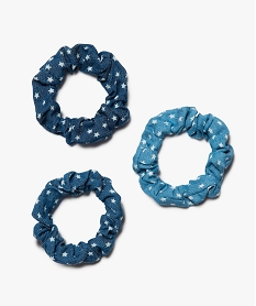 chouchous cheveux fille a motifs etoiles (lot de 3) bleu autres accessoires filleB938001_1