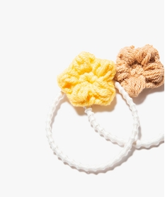 elastiques a cheveux fille avec fleur en crochet (lot de 2) multicoloreB938101_2