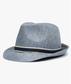 chapeau garcon trilby chine bleu standardB945801_1