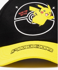 casquette enfant imprime pikachu - pokemon noirB947501_3
