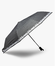 GEMO Parapluie pliable à pois et ouverture automatique - Perletti Noir