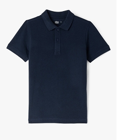polo a manches courtes uni garcon navy polosB976701_4