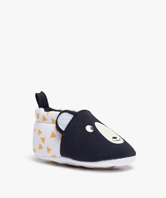 chaussons de naissance bebe garcon ourson bleuB978401_2