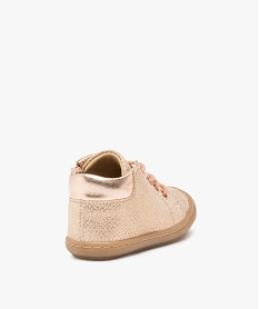 bottillons premiers pas bebe fille dessus cuir – na! beige chaussures de parcB979701_4