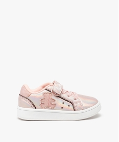 tennis bebe fille irisees a lacets elastiques - lulucastagnette rose baskets et tennisB980801_1