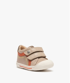 baskets premiers pas bebe garcon dessus cuir - na! beige baskets et tennisB981801_2