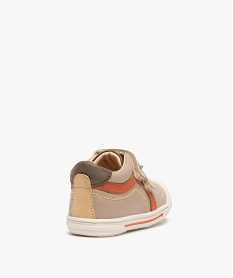 baskets premiers pas bebe garcon dessus cuir – na! beige baskets et tennisB981801_4