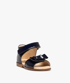 sandales premiers pas bebe fille vernies en cuir - na! bleu sandales et nu-piedsB984601_2