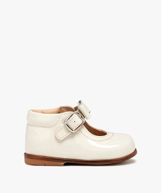 GEMO Babies premiers pas bébé fille dessus cuir verni – NA! blanc standard