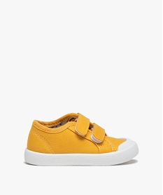 tennis bebe garcon en toile a bout renforce jaune baskets et tennisB985801_1