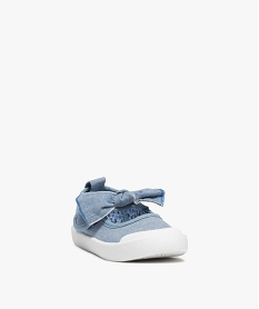 babies bebe fille en toile et bride scratch bleu baskets et tennisB985901_2