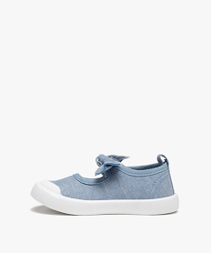 babies bebe fille en toile et bride scratch bleu baskets et tennisB985901_3