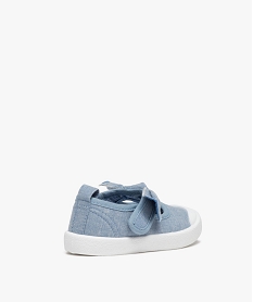 babies bebe fille en toile et bride scratch bleu baskets et tennisB985901_4