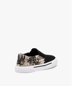 tennis garcon en toile bicolore style slip-on noirB999201_4