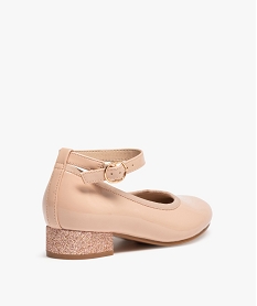 ballerines fille vernies a talon paillete et bride de cheville beige ballerinesC003801_4