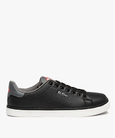 baskets homme tige basse unie a lacets - lee cooper smart noirC010101_1