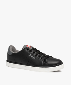 tennis homme tige basse a lacets - lee cooper noirC010101_2