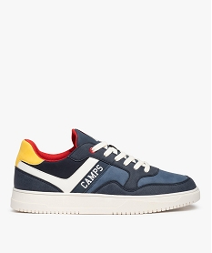 GEMO Baskets homme multicolores à lacets – Camps United bleu chine