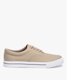 GEMO Baskets homme en toile style retro tennis beige standard