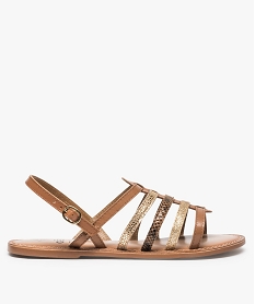 SANDALE CAMEL SANDALE CAMEL:30383310920-Cuir chevre/Cuir chevre/Elastomere/Cuir chevre/