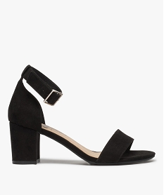 GEMO Sandales à talon avec bride cheville spéciales pied large femme - Valentina Baldano noir standard