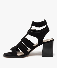 sandales femme a talon et tige montante style spartiates noir sandales a talonC044701_3