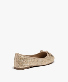 ballerines femme a talon plat dessus tresse dore ballerinesC046701_4