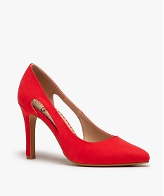 escarpins femme a bout pointu et dessus suede roseC050501_2