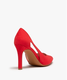 escarpins femme a bout pointu et dessus suede roseC050501_4