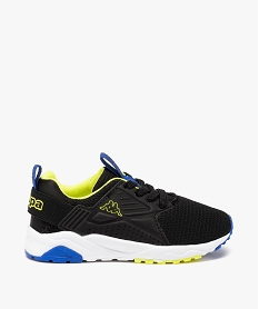 GEMO Baskets garçon en mesh à lacets élastiques – Kappa San Puerto noir standard