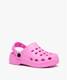 sabots souples fille unis dessus perfore roseC057101_2