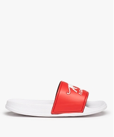 GEMO Mules de piscine garçon à bandeau imprimé - Airness Rouge