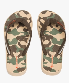 GEMO Tongs garçon imprimées camouflage - Copacabana Multicolore