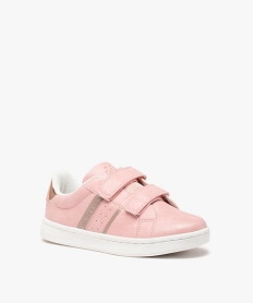 GEMO Baskets fille unies à scratch – Kappa Alpha rose standard