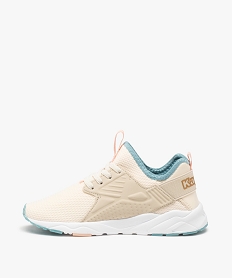 baskets fille running en mesh - kappa san puerto beige basketsC061801_3