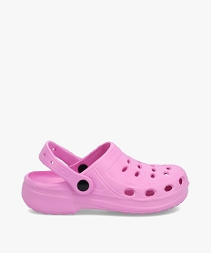 GEMO Sabots souples fille unis perforés rose standard