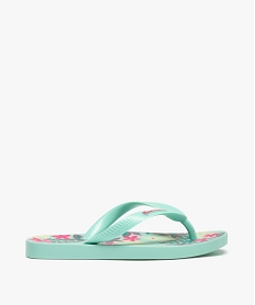 tongs fille a motif vegetal colore - copacabana vertC063601_2