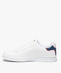 baskets garcon classiques unies a lacets - slazenger york blancC064101_3