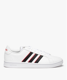 baskets homme a bandes colorees - adidas grand court base blancC066501_1