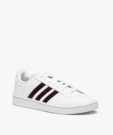 baskets homme a bandes colorees - adidas grand court base blancC066501_2