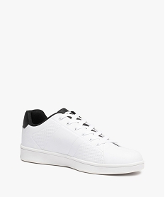 baskets homme unies a lacets - slazenger blancC067401_2