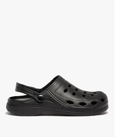 GEMO Sabots souples homme dessus uni perforé noir standard