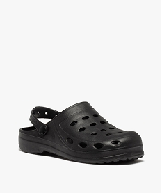 sabots souples homme dessus uni perfore noir standardC069701_2