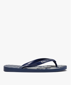 GEMO Tongs homme à motifs graphiques - Copacabana bleu standard