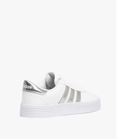 baskets femme a bandes metallisees – adidas courtbold blanc baskets et tennisC072901_4