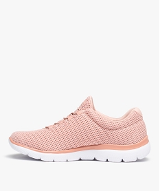 baskets femme running en mesh uni - skechers rose baskets skechersC074001_3