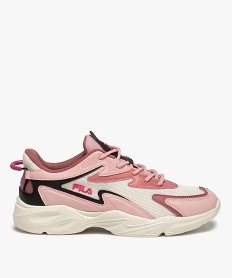 GEMO Baskets femme running en mesh - Fila Veloce Rose